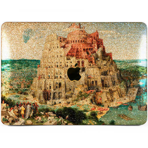 Lex Altern MacBook Glitter Case Babel Tower Print