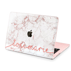 Lex Altern Hard Plastic MacBook Case White Marble