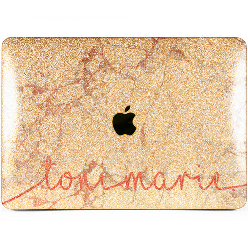 Lex Altern MacBook Glitter Case White Marble