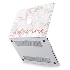Lex Altern Hard Plastic MacBook Case White Marble