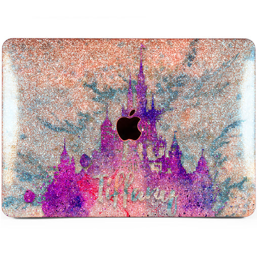 Lex Altern MacBook Glitter Case Watercolor Castle