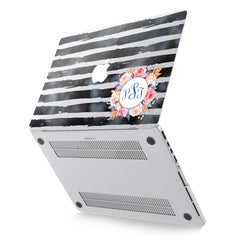 Lex Altern Hard Plastic MacBook Case Floral Zebra Print