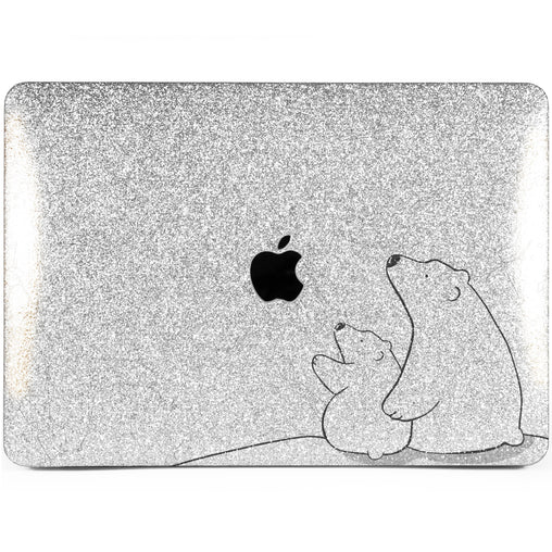 Lex Altern MacBook Glitter Case Polar Bears