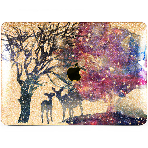 Lex Altern MacBook Glitter Case Galaxy Deer
