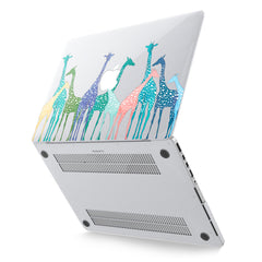Lex Altern Hard Plastic MacBook Case Colorful Giraffes