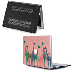 Lex Altern MacBook Glitter Case Colorful Giraffes