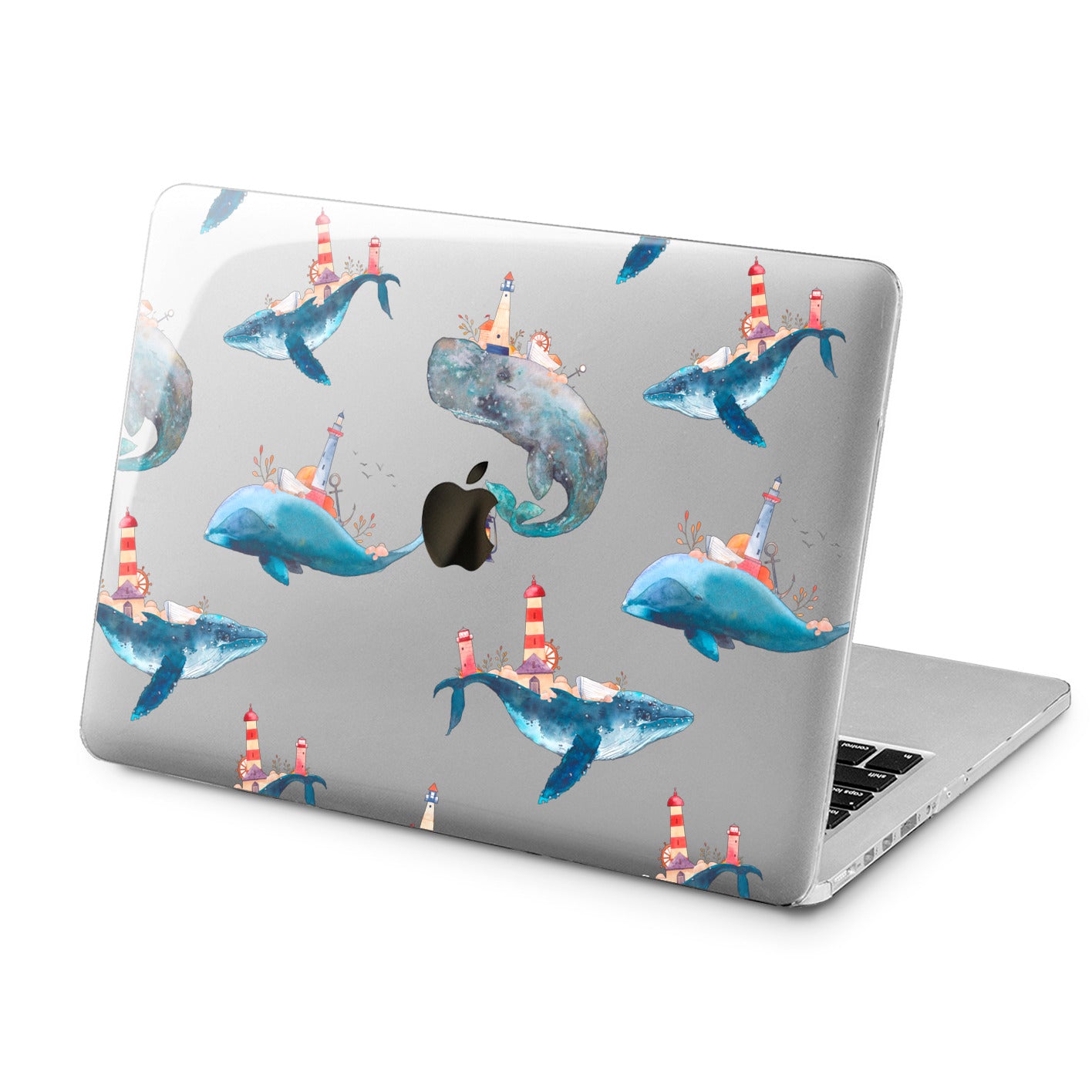 Lex Altern Lex Altern Cute Whales Case for your Laptop Apple Macbook.