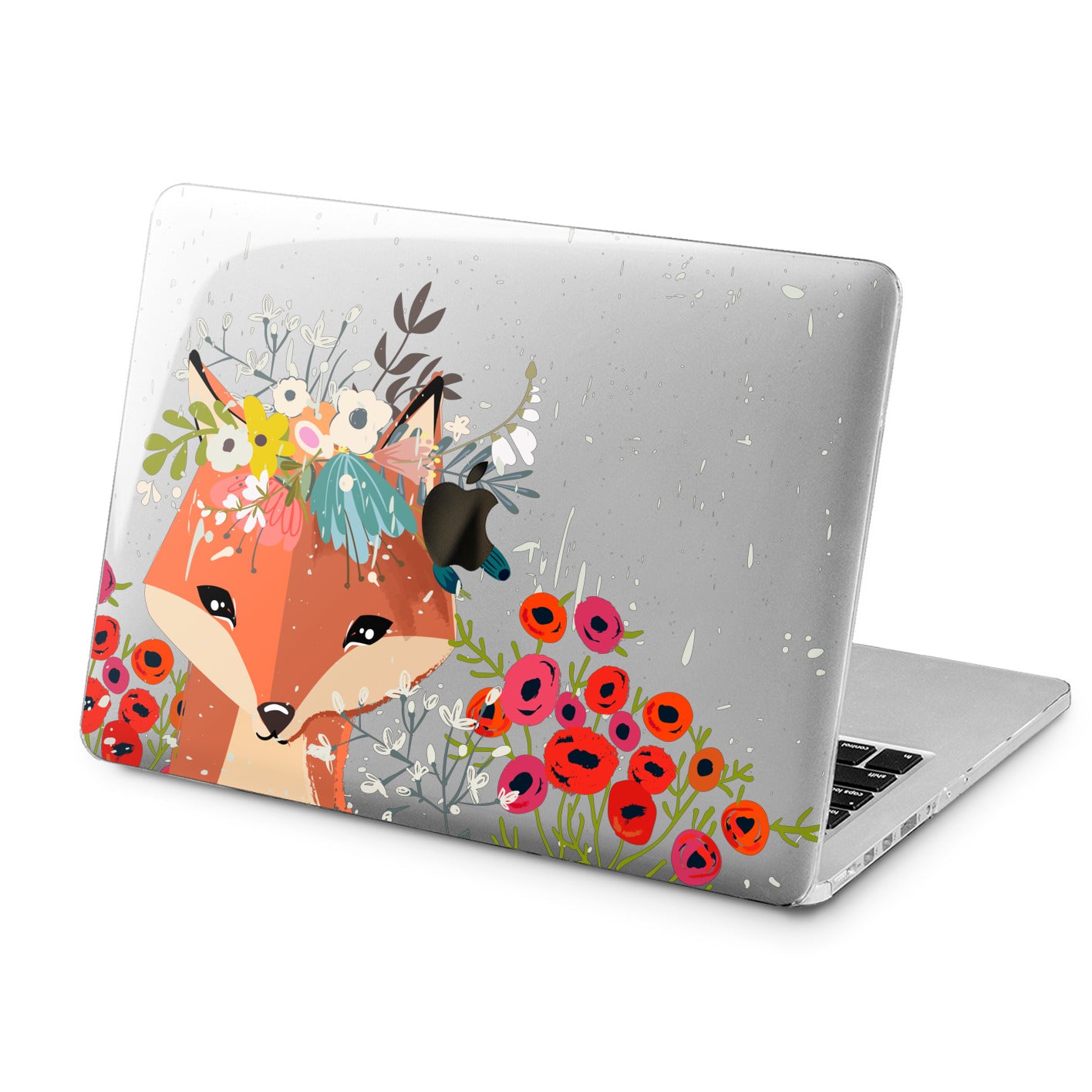 Lex Altern Lex Altern Floral Fox Case for your Laptop Apple Macbook.