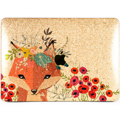 Lex Altern MacBook Glitter Case Floral Fox