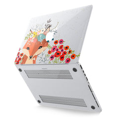 Lex Altern Hard Plastic MacBook Case Floral Fox