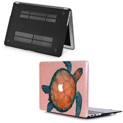 Lex Altern MacBook Glitter Case Watercolor Turtle