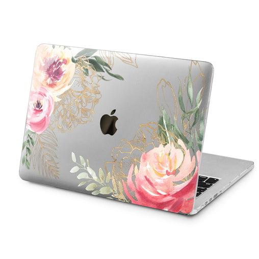 Lex Altern Lex Altern Peonies Watercolor Case for your Laptop Apple Macbook.