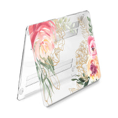 Lex Altern Hard Plastic MacBook Case Peonies Watercolor