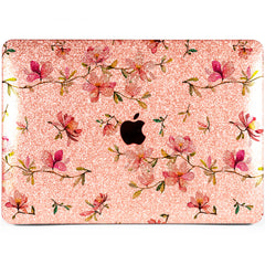 Lex Altern MacBook Glitter Case Magnolia Flowers