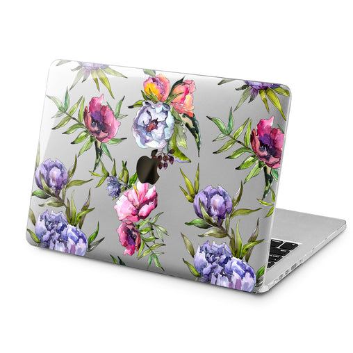 Lex Altern Lex Altern Purple Peony Bloom Case for your Laptop Apple Macbook.