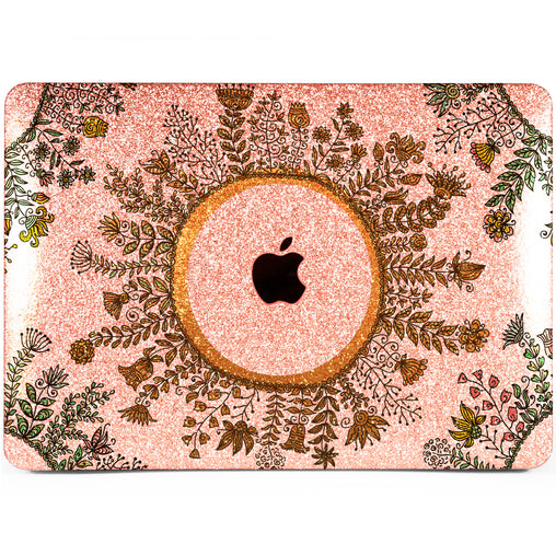 Lex Altern MacBook Glitter Case Ethnic Flowers