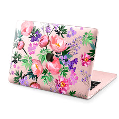 Lex Altern Hard Plastic MacBook Case Peony Bouquets