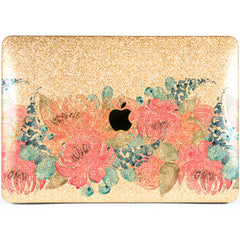 Lex Altern MacBook Glitter Case Vintage Flowers