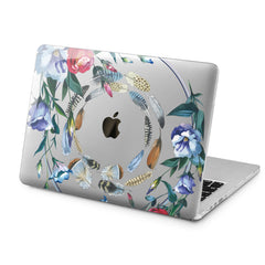 Lex Altern Lex Altern Floral Feathers Case for your Laptop Apple Macbook.