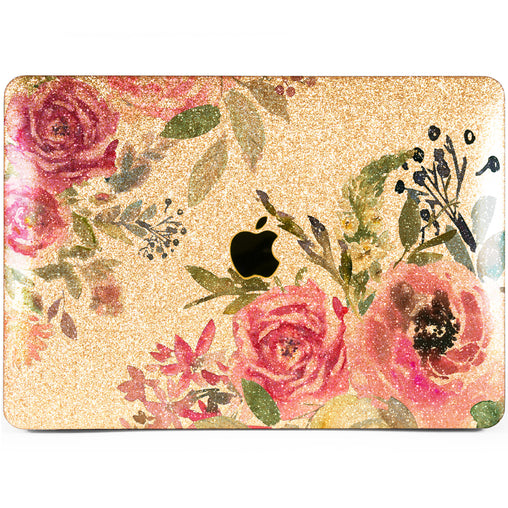 Lex Altern MacBook Glitter Case Rose Boossom