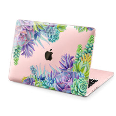Lex Altern Hard Plastic MacBook Case Succulent Flowers