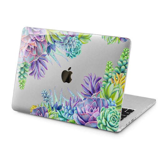 Lex Altern Lex Altern Succulent Flowers Case for your Laptop Apple Macbook.