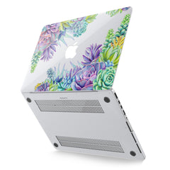 Lex Altern Hard Plastic MacBook Case Succulent Flowers