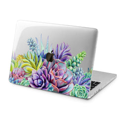 Lex Altern Lex Altern Purple Succulents Case for your Laptop Apple Macbook.