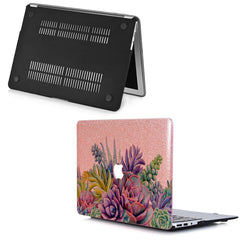 Lex Altern MacBook Glitter Case Purple Succulents