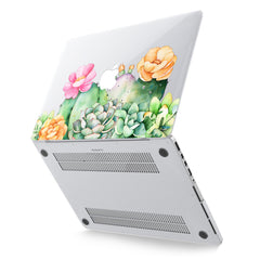 Lex Altern Hard Plastic MacBook Case Cactus in Bloom