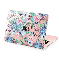 Lex Altern Hard Plastic MacBook Case Succulent Blossom
