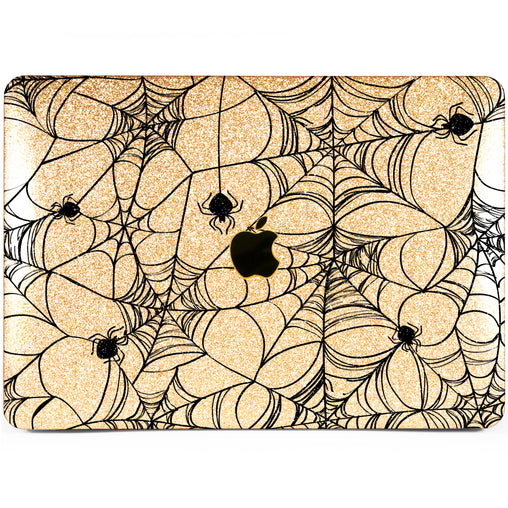 Lex Altern MacBook Glitter Case Spider Pattern