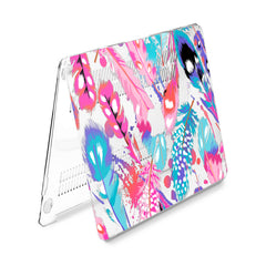 Lex Altern Hard Plastic MacBook Case Pink Feathers