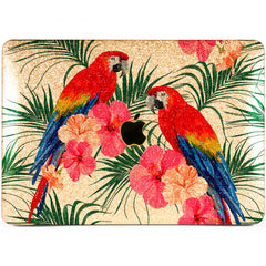Lex Altern MacBook Glitter Case Floral Parrots