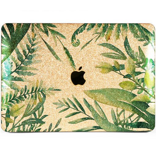 Lex Altern MacBook Glitter Case Greenery