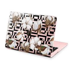 Lex Altern Hard Plastic MacBook Case Cotton Flowers