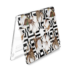 Lex Altern Hard Plastic MacBook Case Cotton Flowers