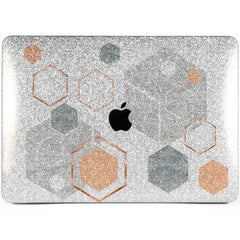 Lex Altern MacBook Glitter Case Marble Hexagon