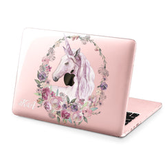 Lex Altern Hard Plastic MacBook Case Floral Unicorn