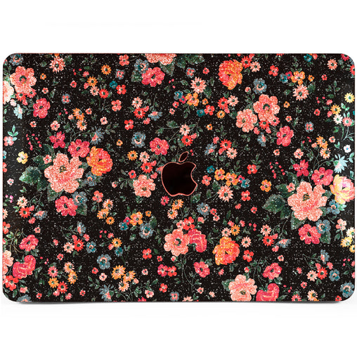 Lex Altern MacBook Glitter Case Pink Wildflowers