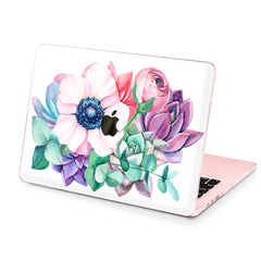 Lex Altern Hard Plastic MacBook Case Pastel Flowers
