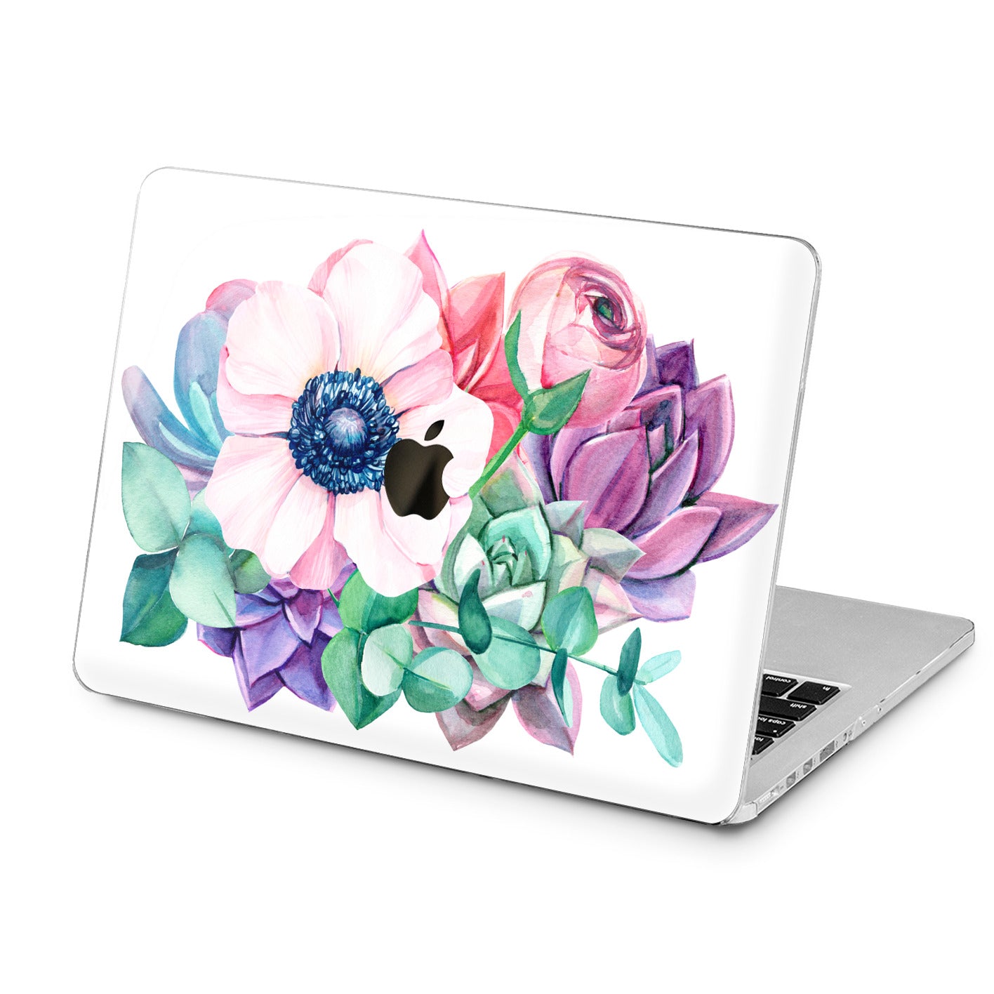 Lex Altern Lex Altern Pastel Flowers Case for your Laptop Apple Macbook.