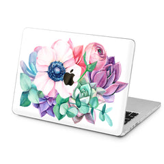 Lex Altern Lex Altern Pastel Flowers Case for your Laptop Apple Macbook.