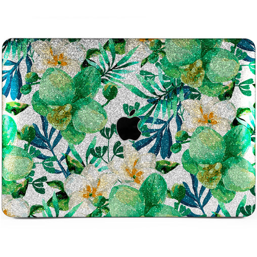 Lex Altern MacBook Glitter Case Green Orchid