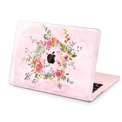Lex Altern Hard Plastic MacBook Case Wildflower Wreath