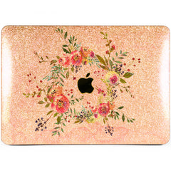 Lex Altern MacBook Glitter Case Wildflower Wreath