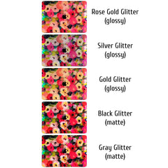 Lex Altern MacBook Glitter Case Abstract Flowers