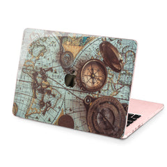 Lex Altern Hard Plastic MacBook Case Antique Compass