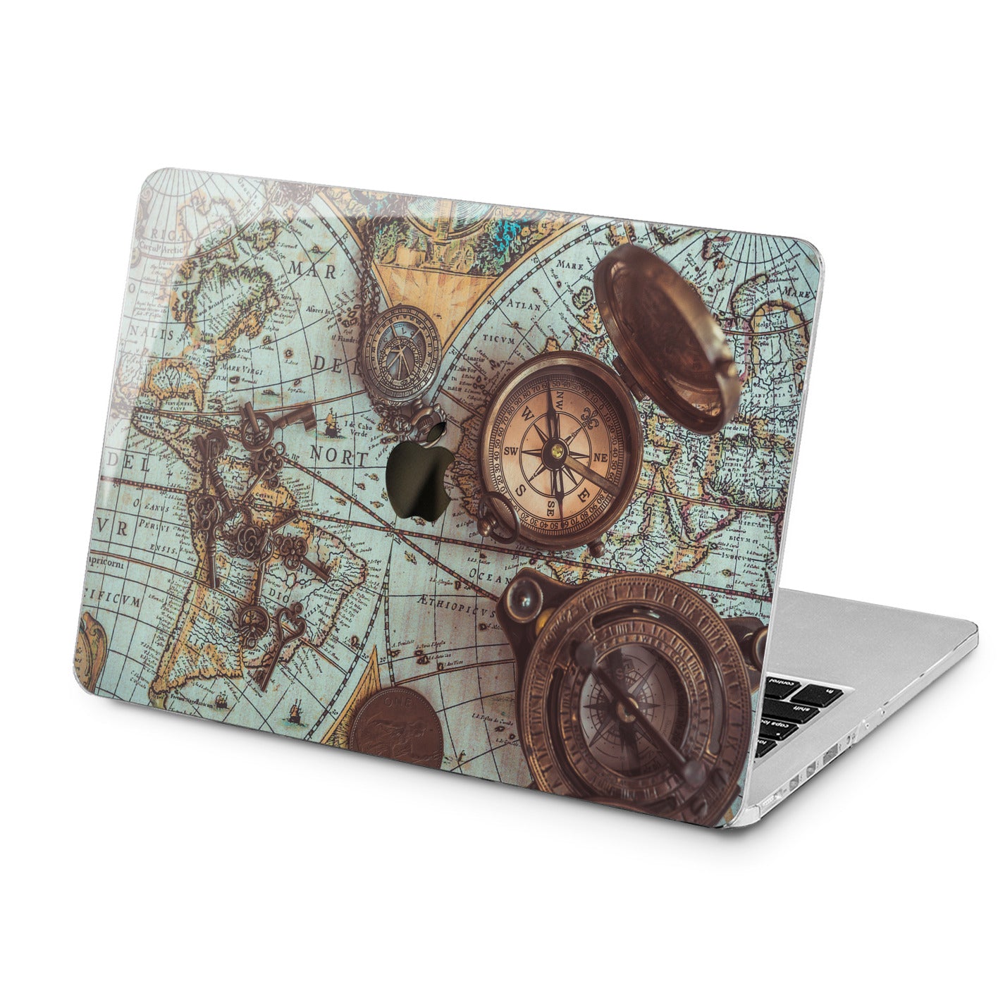 Lex Altern Lex Altern Antique Compass Case for your Laptop Apple Macbook.