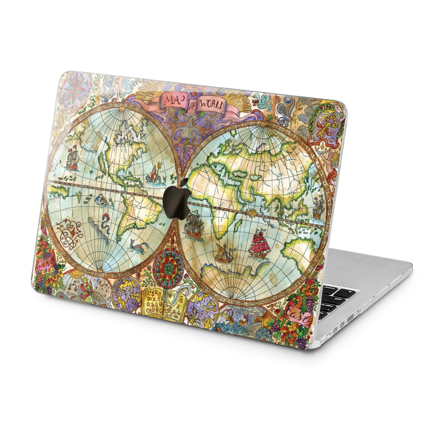Lex Altern Lex Altern Vintage Map Case for your Laptop Apple Macbook.
